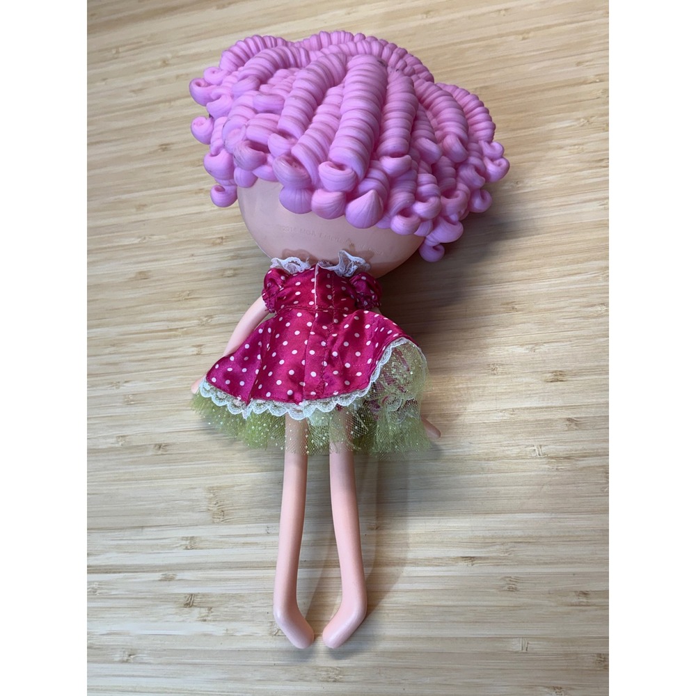Lalaloopsy Jewel Sparkles Doll Pink Curly Hair Magenta Polka Dot Dress 13 inch - Picture 5 of 8